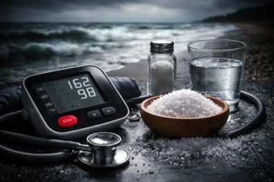 Rising water salinity is increasing blood pressure risk globally, with studies linking saltwater intrusion to higher hypertension rates, especially in coastal populations exposed to hidden sodium intake.