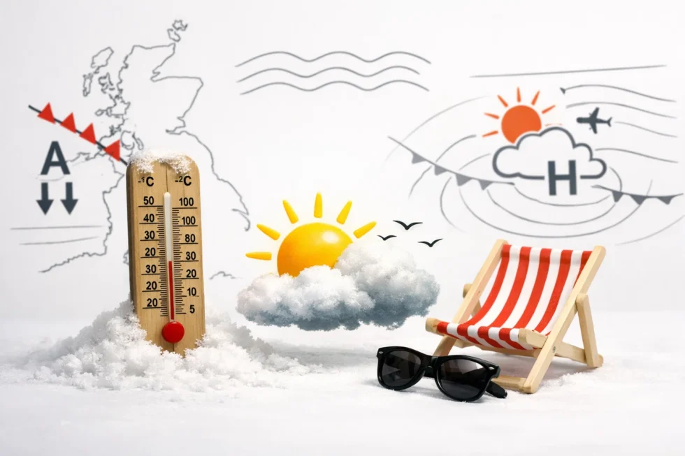 weather headline review tests UK weather forecast April snow, Arctic blast and heatwave claims, confirming limited snow risk, seasonal temperatures and a shift to settled UK weather next week.
