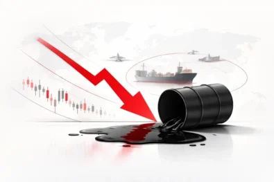 Brent crude price falls after Strait of Hormuz open confirmed during ceasefire, easing oil supply fears as markets react to shipping recovery but remain volatile on geopolitical risks