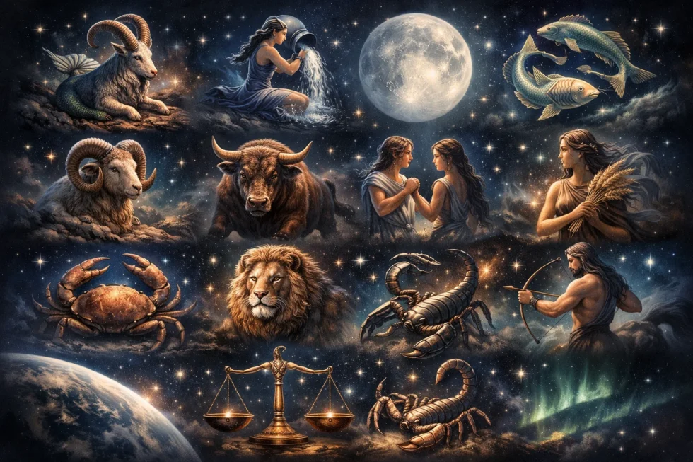 horoscope today 19 april uk shows capricorn moon testing discipline, money and control under stable geomagnetic conditions as all zodiac signs face structure, responsibility and long-term outcomes