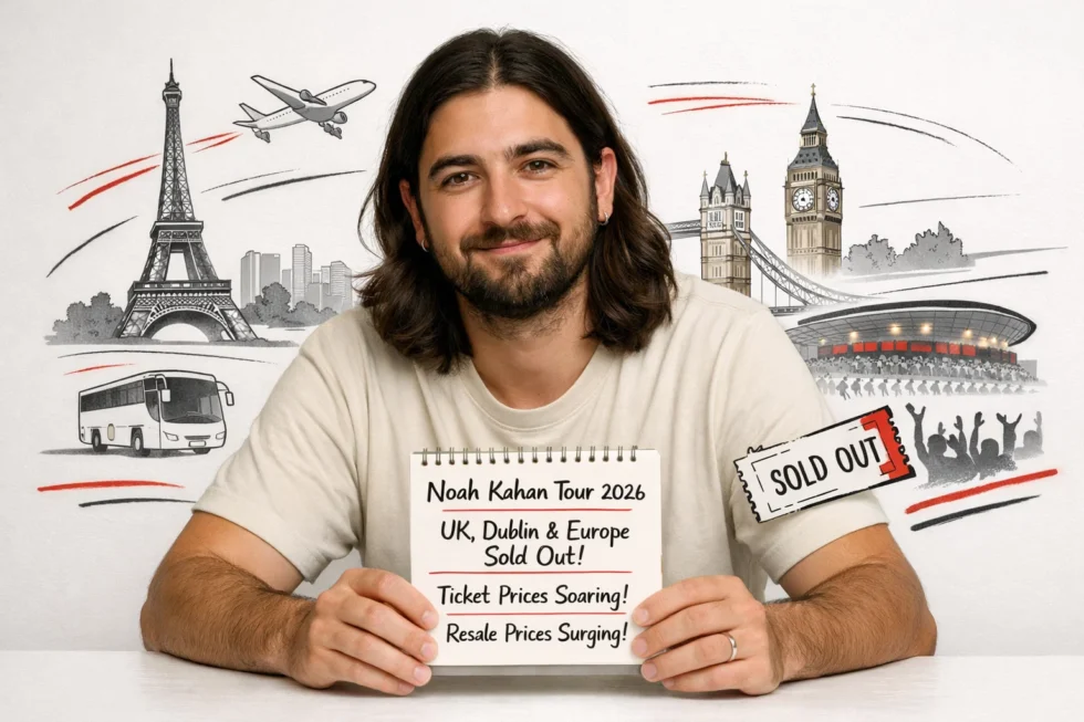 Noah Kahan Tickets prices and UK Tour 2026 dates explained as London, Glasgow and Dublin shows sell out fast across UK, Ireland and Europe amid demand for The Great Divide tour

