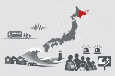 Japan earthquakes tsunami warning: Japan earthquake today on 20 April (7.7&ndash;8.0) triggers tsunami warning across Sanriku and Hokkaido, ~170,000 evacuated, waves ~0.8m, alerts downgraded but risk persists