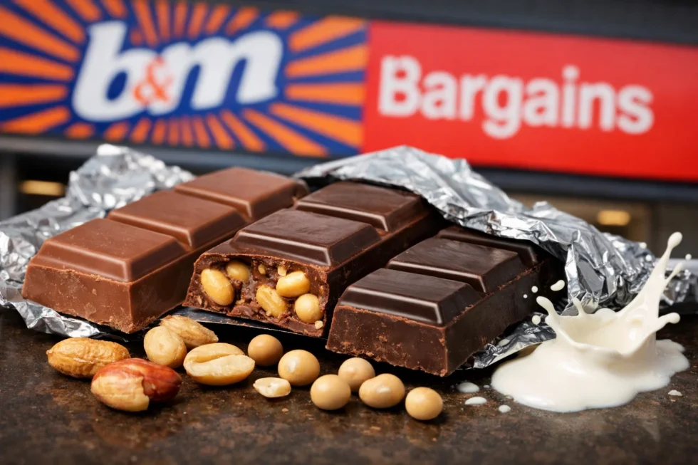 B&M Home Bargains chocolate recall issued 20 April 2026 at 11:08 over missing allergen labels. Milk, peanuts and soya undeclared in English, posing serious allergy risk to UK shoppers.