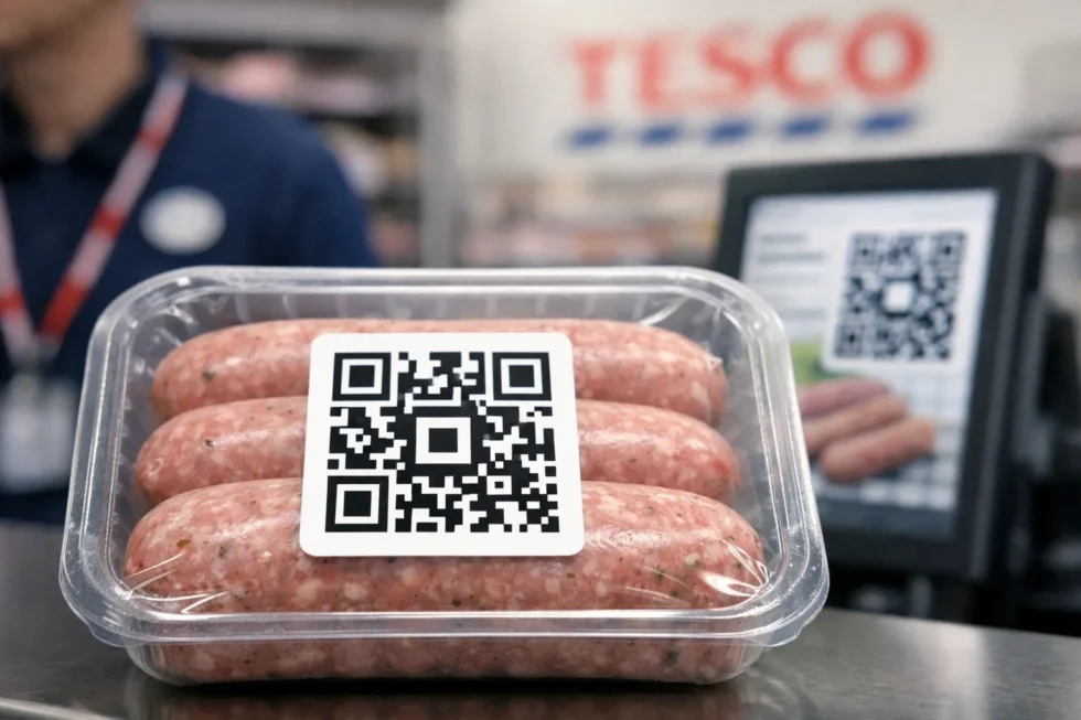 Tesco QR codes roll out on 17 April 2026 across UK stores, replacing barcodes on selected products to enable live data, batch traceability, targeted recalls and reduced food waste.