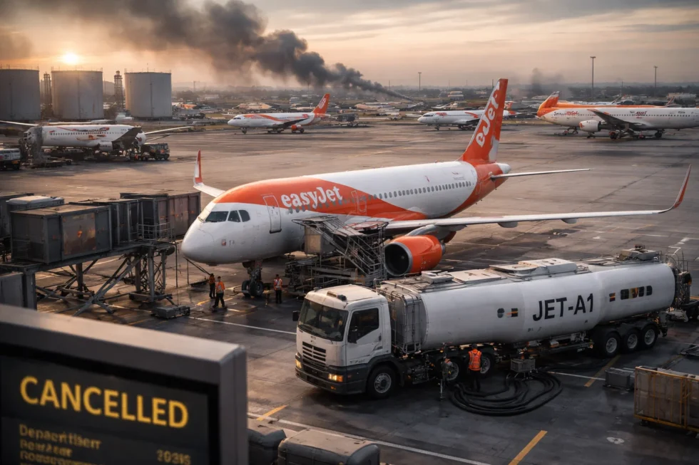 Europe jet fuel crisis 2026: EasyJet warns of flight disruption risk within weeks as Iran conflict drives fuel pressure, rising fares and potential cancellations across EU travel