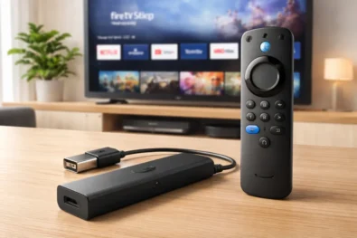 Amazon vega os fire tv expands with Fire TV Stick HD, featuring slimmer design, USB power, Wi-Fi 6 and Alexa+ as Amazon rolls out portable streaming device globally from April 2026