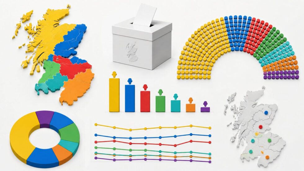 Scottish election counting begins across Scotland as SNP seeks a fifth term, Reform UK targets breakthrough gains and Labour and Conservatives face historic losses.