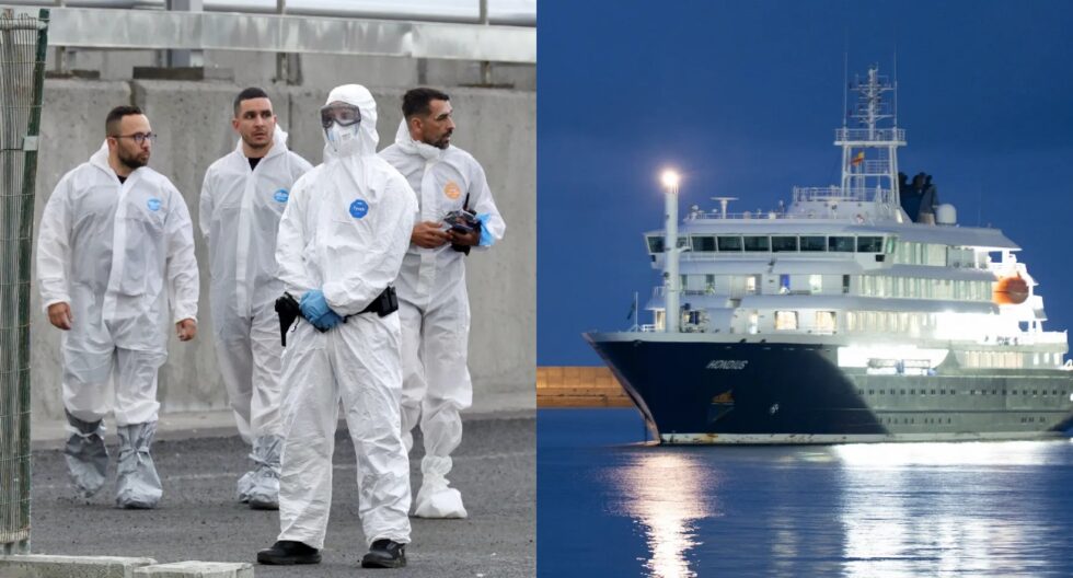Rat virus cruise evacuation reaches the UK after the MV Hondius hantavirus outbreak in Tenerife, as British passengers face quarantine at Arrowe Park Hospital.