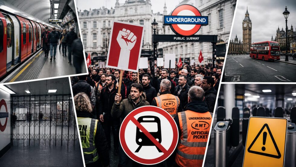 London Underground strike 7–8 May 2026: affected lines Central, Northern, Jubilee, Piccadilly, Victoria, TfL travel advice, London stations, routes and how commuters should plan journeys