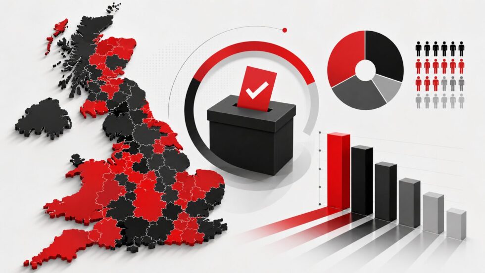 Election results 2026 show Reform UK making major gains as Labour loses council seats across England, while Scottish and Welsh election results reshape UK politics.
