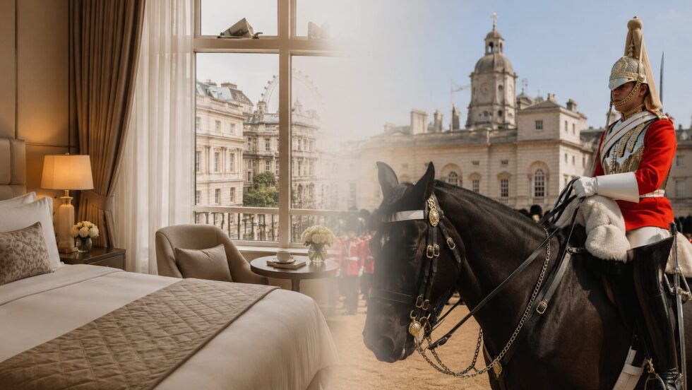 Best Hotels Near Horse Guards Parade For Trooping The Colour 2026 including Westminster luxury stays, budget hotels, parade access, Tube links, prices and booking tips.
