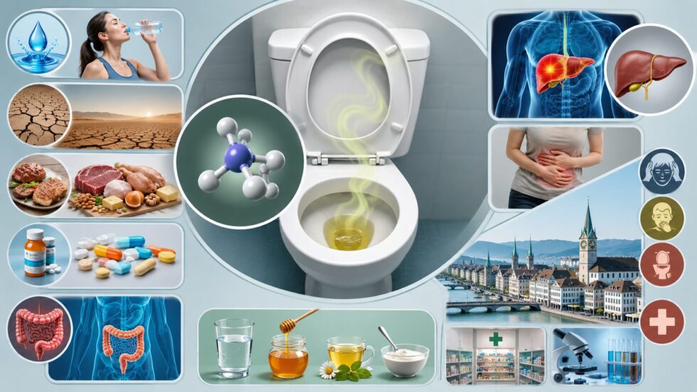 Why does stool smell of ammonia? Five common causes, from dehydration and protein-heavy diets to gut flora, malabsorption and liver warning signs, with clear advice on when to seek help in London.