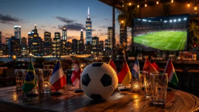 The beautiful game arrives in New York as the 2026 FIFA World Cup approaches. Discover the best NYC bars for England, Brazil, France, Germany and more, plus locations, atmospheres and matchday traditions.