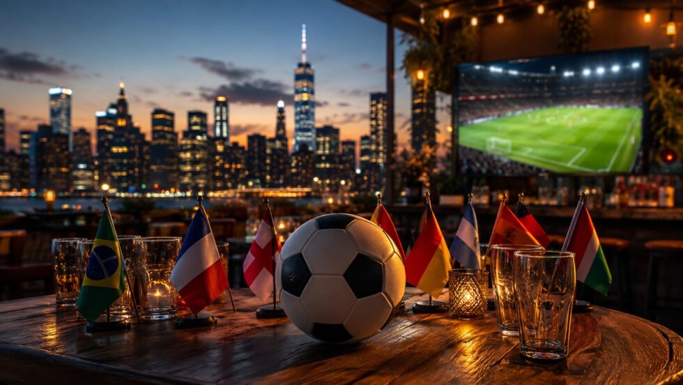 The beautiful game arrives in New York as the 2026 FIFA World Cup approaches. Discover the best NYC bars for England, Brazil, France, Germany and more, plus locations, atmospheres and matchday traditions.