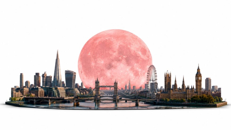 Full Moon Strawberry Moon peaks over London at 12.57am BST on 30 June 2026. Exact moonrise times, why it looks golden not red, micromoon facts and best viewing spots.