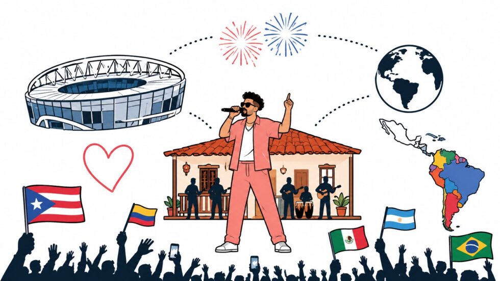 Bad Bunny made history at Tottenham Hotspur Stadium on 27 June 2026 as the first Latin American artist to headline a UK stadium, bringing Spanish-language music, flags and Puerto Rican culture to London.