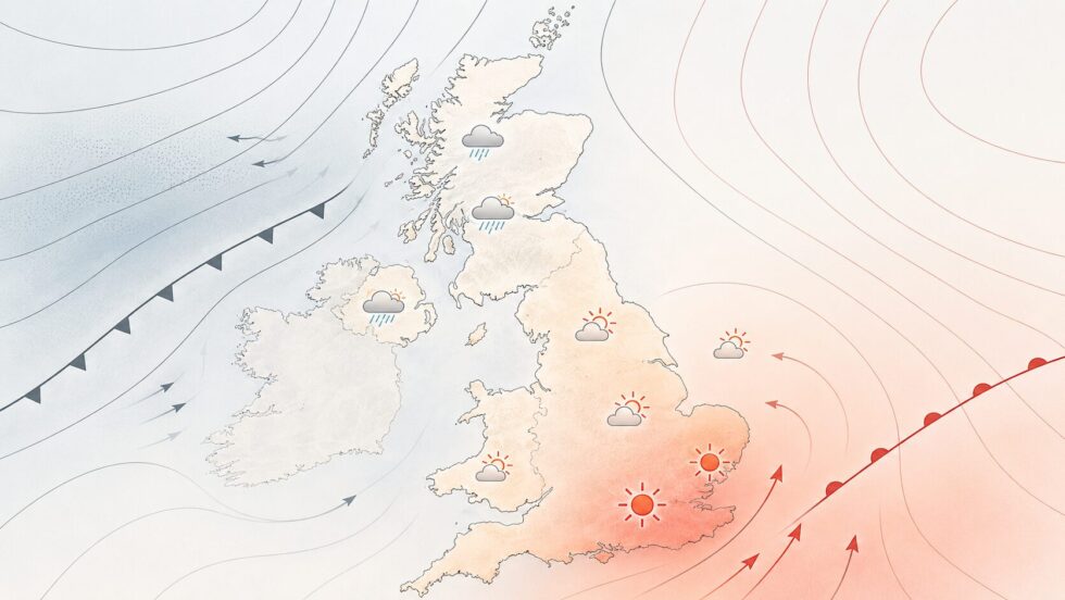 UK weather forecast from 16 June to 1 July: London may see highs near 30C, while Scotland and Northern Ireland stay more changeable. Met Office warns of heat, humidity, rain and pollen.