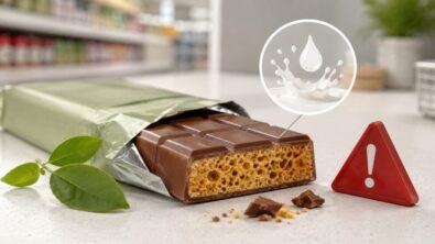 Chocolate bar recall in the UK: Buttermilk Honeycomb Blast Choc Bar is pulled over undeclared milk, with FSA warning allergy sufferers not to eat batch BM26105 and return it for a full refund.