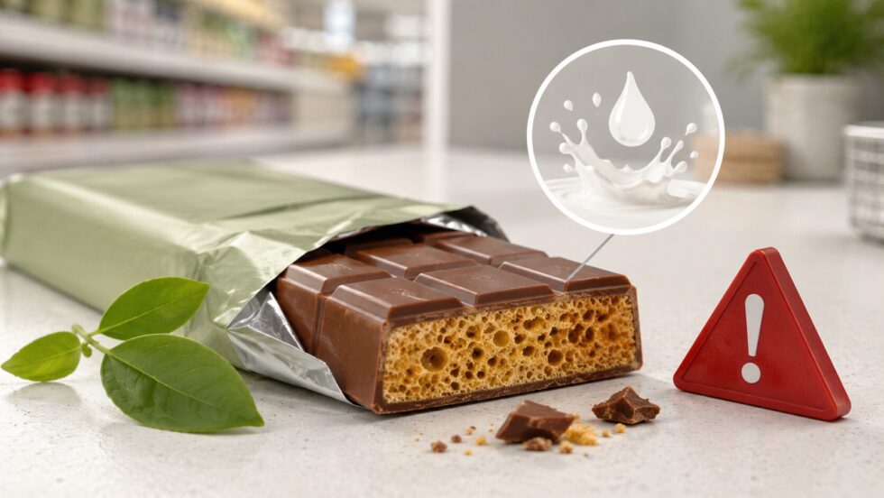 Chocolate bar recall in the UK: Buttermilk Honeycomb Blast Choc Bar is pulled over undeclared milk, with FSA warning allergy sufferers not to eat batch BM26105 and return it for a full refund.