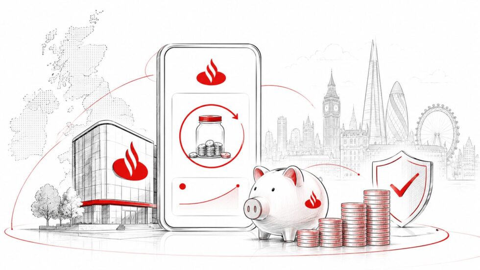 Santander 8% savings account offers UK current account holders up to £200 monthly saving, 8% AER for 12 months, flexible withdrawals and a later drop to 3%.