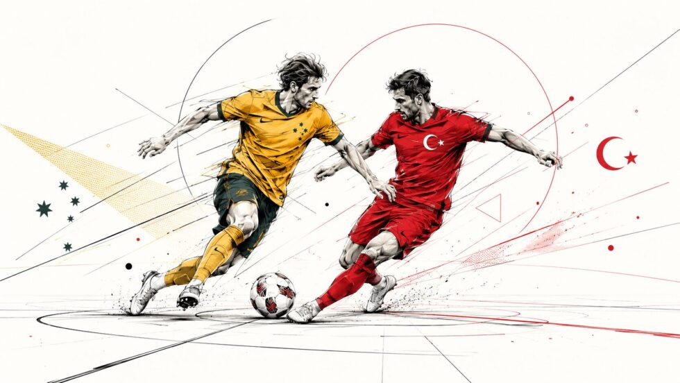 Australia vs Türkiye live at the World Cup: Nestory Irankunda’s first-half goal, Tony Popovic’s bold selection calls and Turkey’s response in Group D explained.