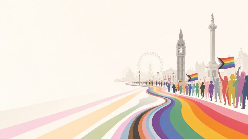 Pride in London 2026 is on Saturday 4 July: parade route from Hyde Park Corner to Whitehall, 12pm start time, central London road closures, best viewing spots, Tube travel and stage line-up explained.