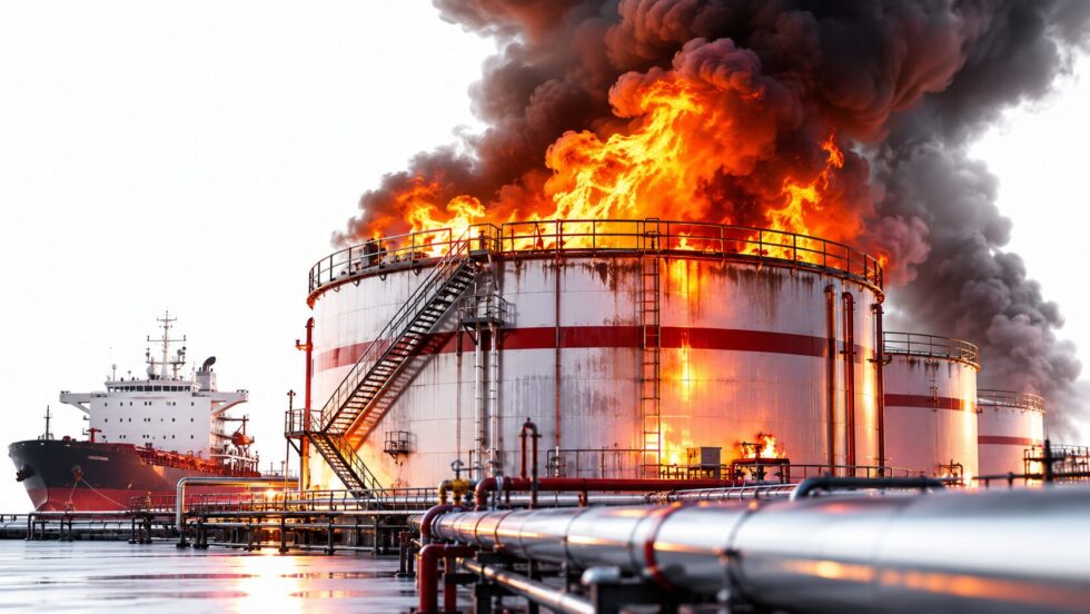 Ukraine St Petersburg drone strike hit a major oil terminal, Vysotsk port area and reportedly Kronstadt as Kyiv expands long-range attacks on Russian energy infrastructure funding the war.