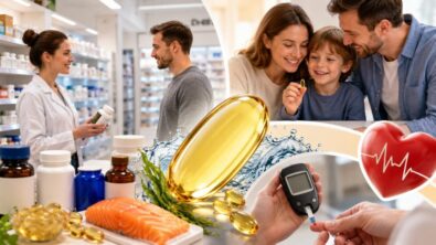 Which omega-3 is best in the UK? Compare EPA and DHA, check safety with tamoxifen or SSRIs, and learn when supplements may help, when food is enough and what current NHS guidance says today.
