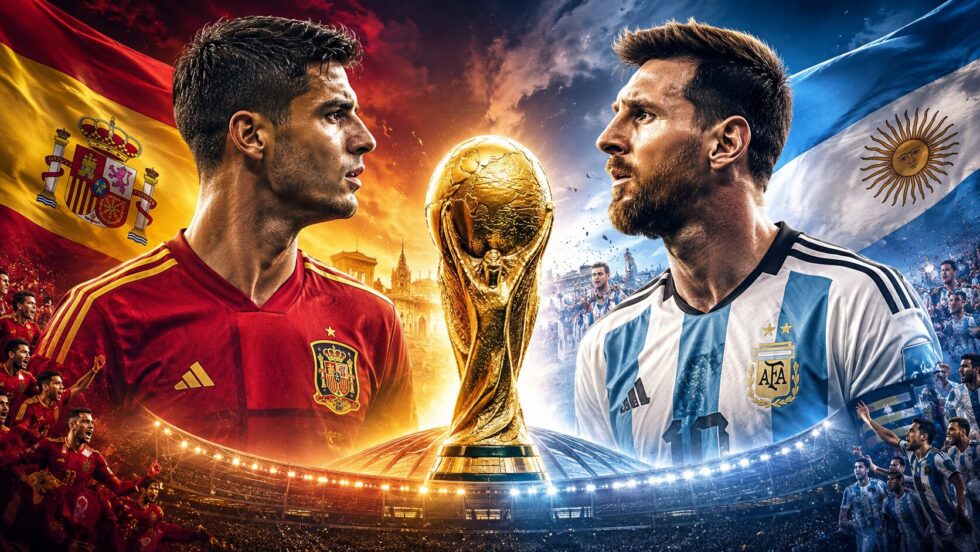 What time is the World Cup final? Discover the exact UK kick-off time, Spain vs Argentina schedule, Lionel Messi's records, World Cup top scorers, TV coverage and key facts ahead of the 2026 FIFA World Cup final.