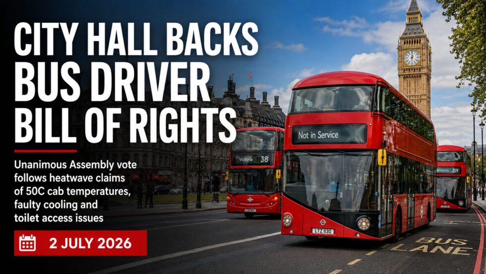 Why has City Hall backed a Bus Driver Bill of Rights after London’s heatwave safety row