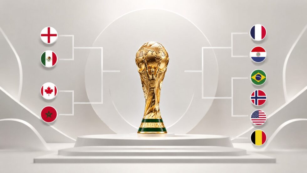 World Cup 2026 last-16 fixtures take shape from 4 July, with England facing Mexico in Mexico City on 6 July and four other knockout ties confirmed.