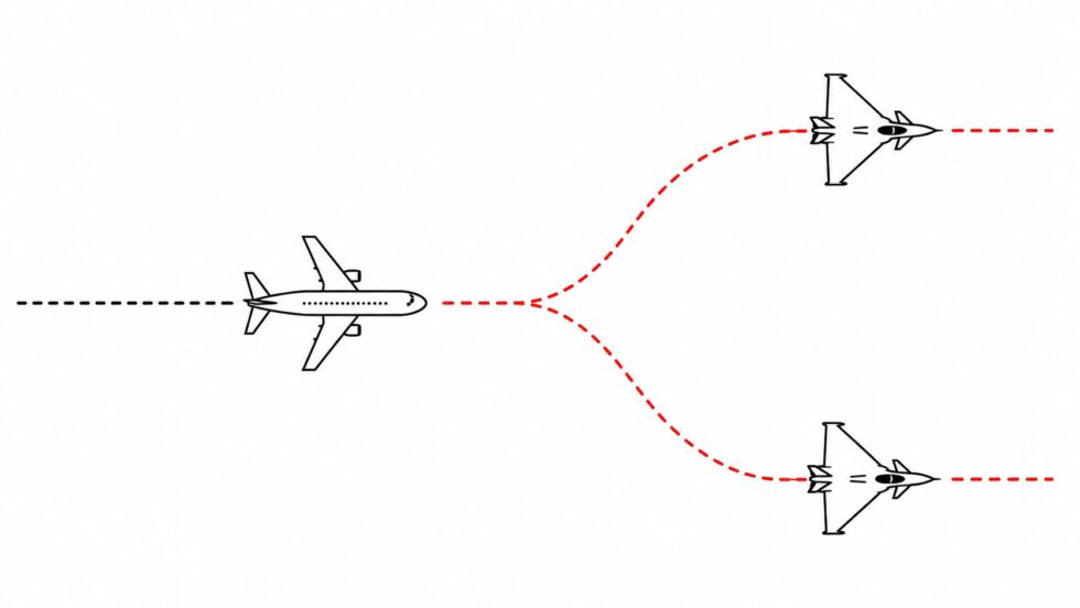 RAF Typhoon Qatar Airways intercept: two jets escorted flight QR23 to Manchester after a hoax threat. A 14-year-old boy is helping police after the aircraft landed safely on 24 July 2026 in England.!