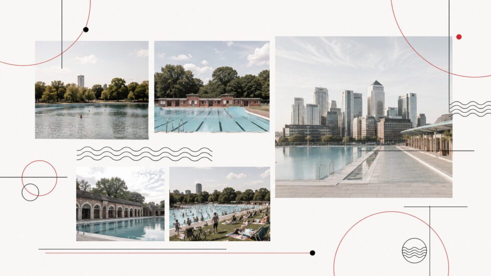 Every lido in London 2026 by area: Serpentine, Parliament Hill, Brockwell, London Fields and new Sea Lanes Canary Wharf. Full addresses, adult entry prices from £4.80, opening times and booking tips.