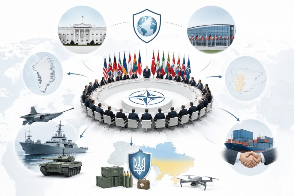 Donald Trump NATO summit: how threats against Spain, claims over Greenland and anger over Iran gave way to Article 5 unity, €70bn for Ukraine and deeper European doubts about US reliability.