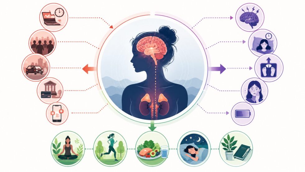 Cortisol affects sleep, weight, energy and mood. Learn the signs of chronic stress and the evidence-based daily habits that may help lower cortisol naturally and support better health across the UK.