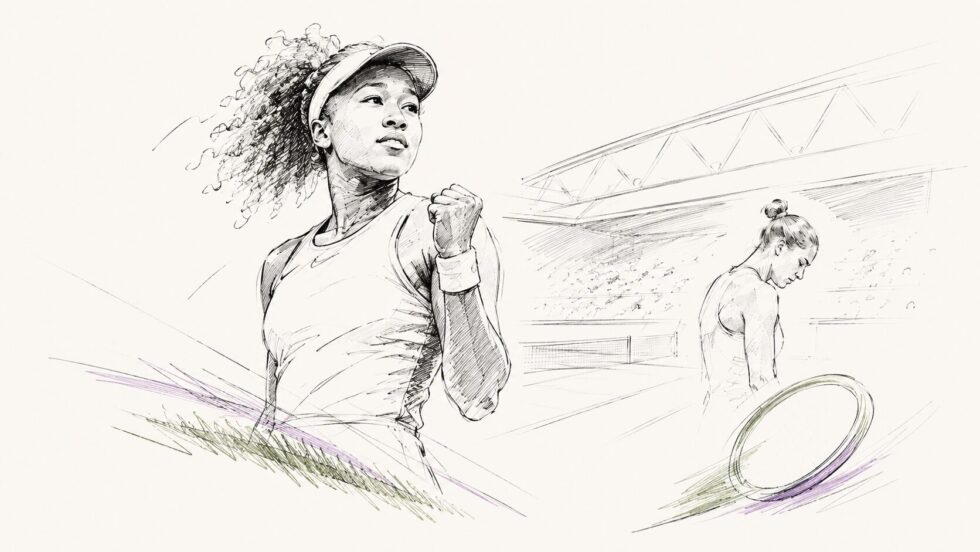 Naomi Osaka beat Aryna Sabalenka 6-2 7-6 on Centre Court to reach her first Wimbledon quarter-final, ending the world No 1’s run and setting up Karolina Muchova next at Wimbledon 2026.