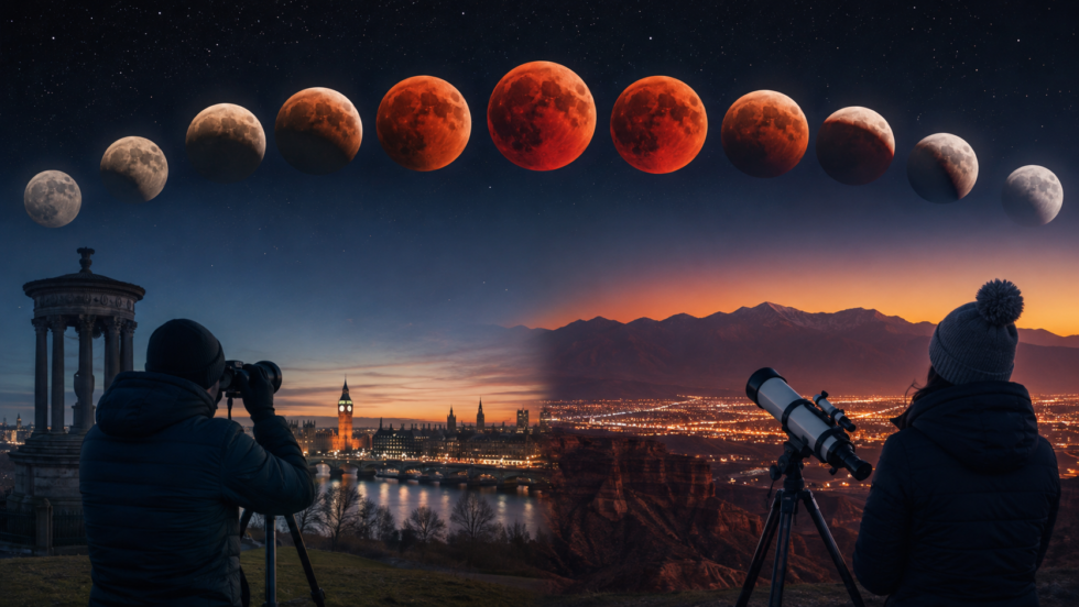 How to watch the 2026 lunar eclipse in the UK and US: precise August 27–28 timings, where to look, why the Moon turns red, and what you need for a clear, safe view before dawn in Britain and America.