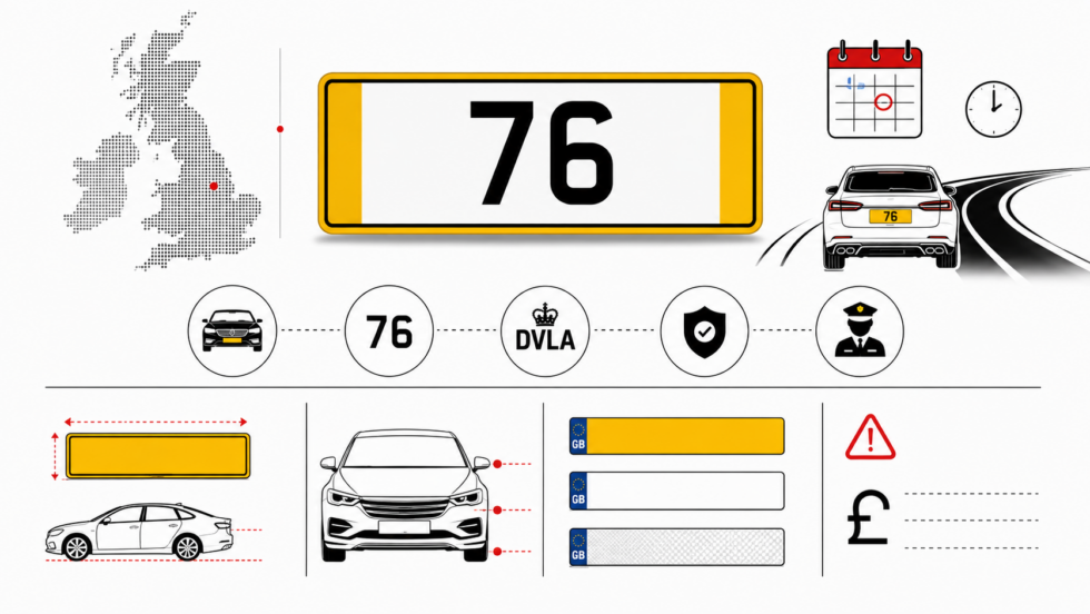 UK new 76 number plates arrive in September 2026. Find out what the 76 identifier means, which registrations DVLA withheld and the legal number plate rules drivers must follow to avoid fines.